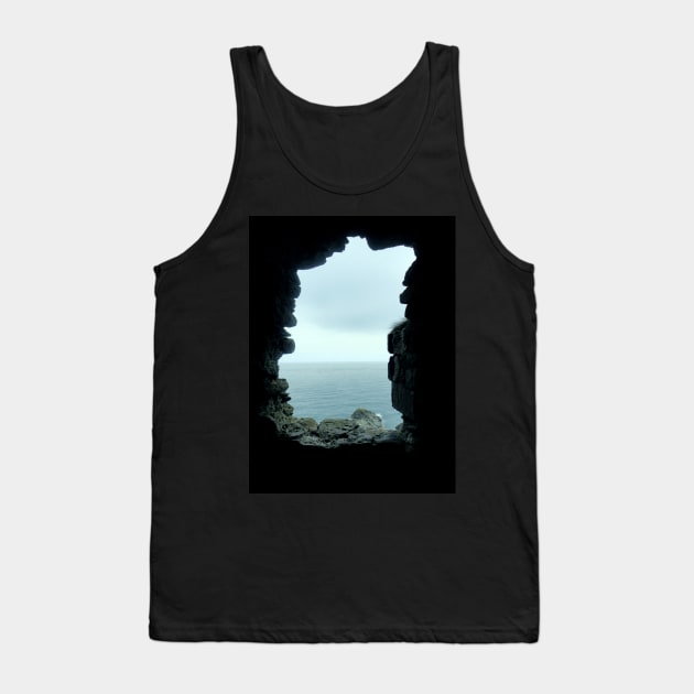 North Sea Through a Stone Window - Dunnottar Castle Tank Top by GenAumonier